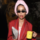 Zoe Kravitz says “Mornings Suck”—literally—at the Casamigos Halloween Party on October 26, 2018 in Beverly Hills, California.